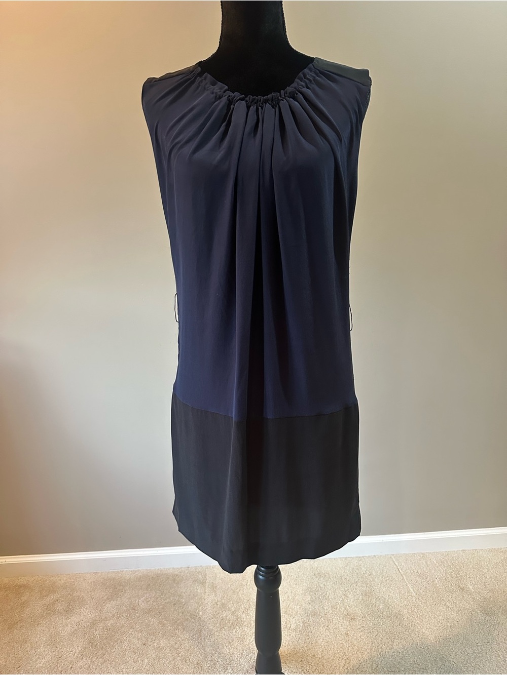 Robert Rodriguez Black and Ivory Labeled Dress